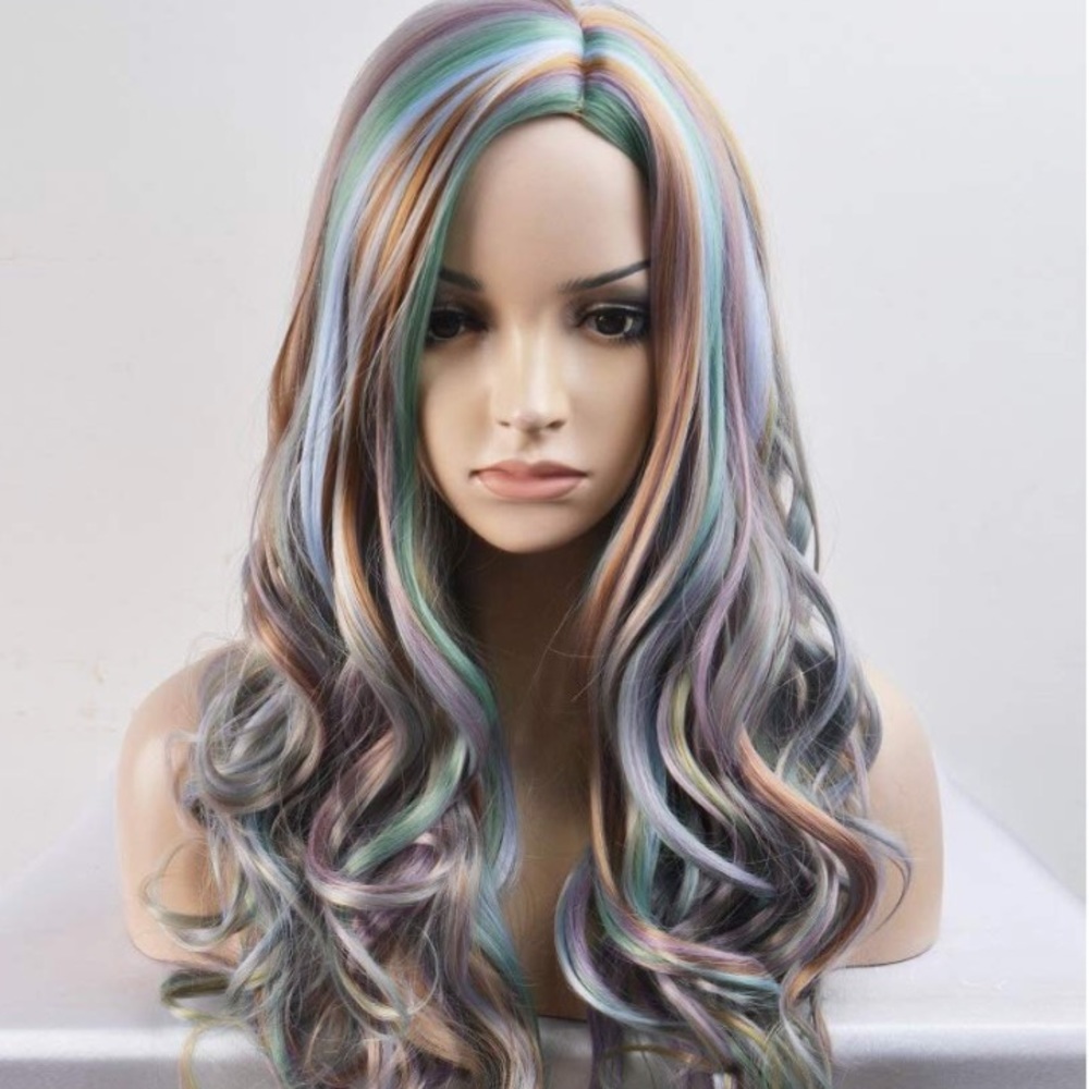 ✨Kris Multi color Cosplay full cap wig *NEW* - Picture 2 of 6
